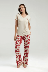 Arnetta 3263-S Bayan Pijama Takımı Kırmızı - Arnetta