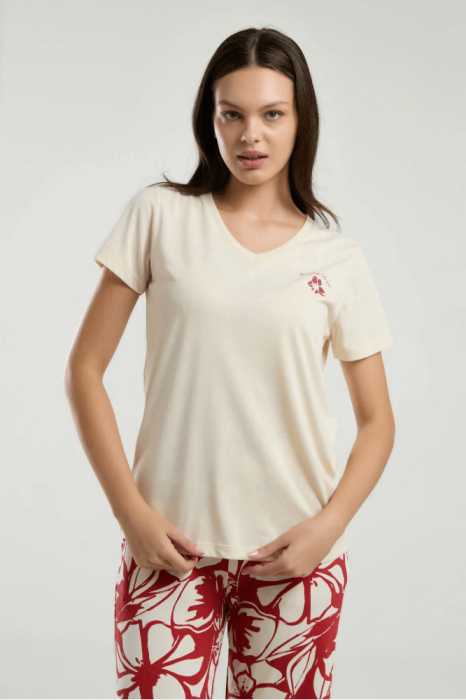 Arnetta 3263-S Bayan Pijama Takımı Kırmızı - 2