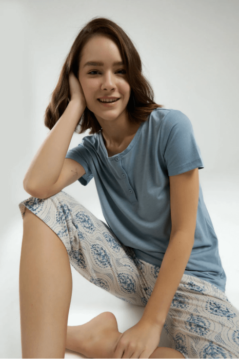 Arnetta AR3258-X Bayan Büyük Beden Pijama Takımı Duman - 1