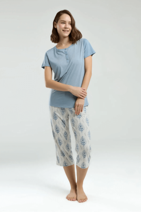 Arnetta AR3258-X Bayan Büyük Beden Pijama Takımı Duman - 2