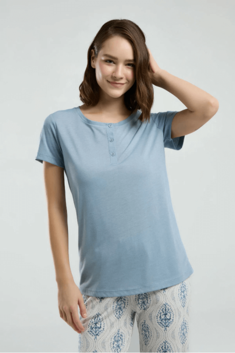 Arnetta AR3258-X Bayan Büyük Beden Pijama Takımı Duman - 4