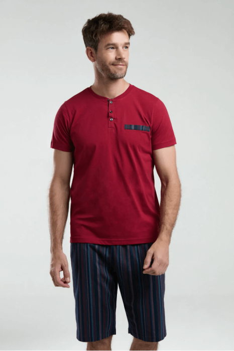 Arnetta Ar3354-S Erkek Pijama Takımı Bordo - 3