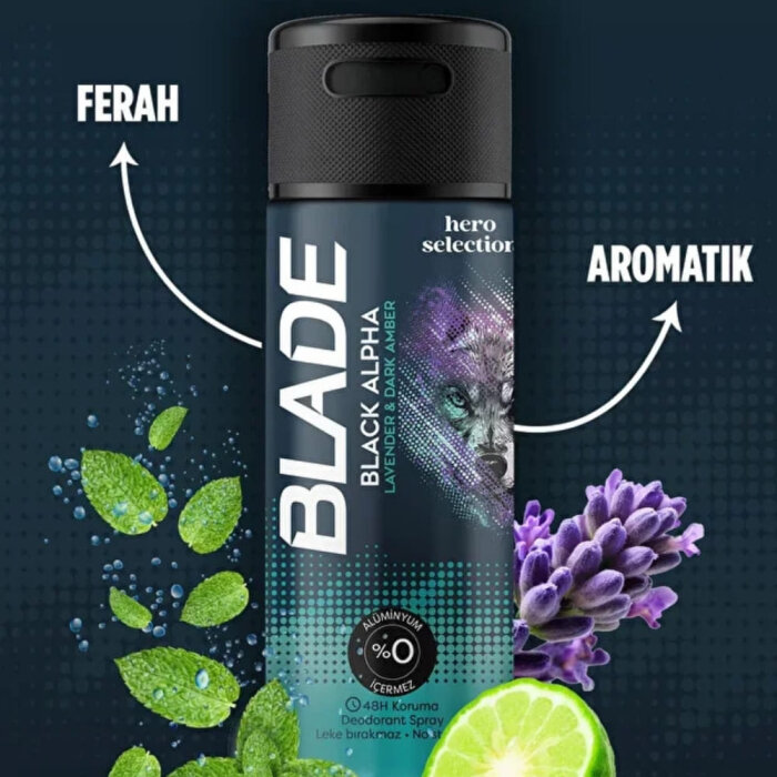 Blade Black Alpha Erkek Deodorant 150 Ml - 4