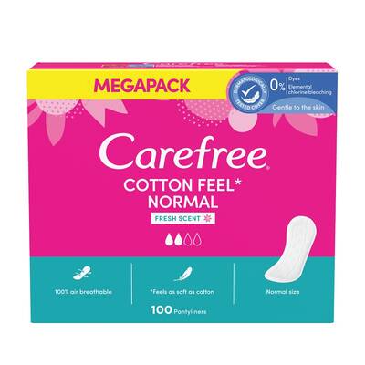 Carefree Normal Cotton Parfümlü 100'lü - 1