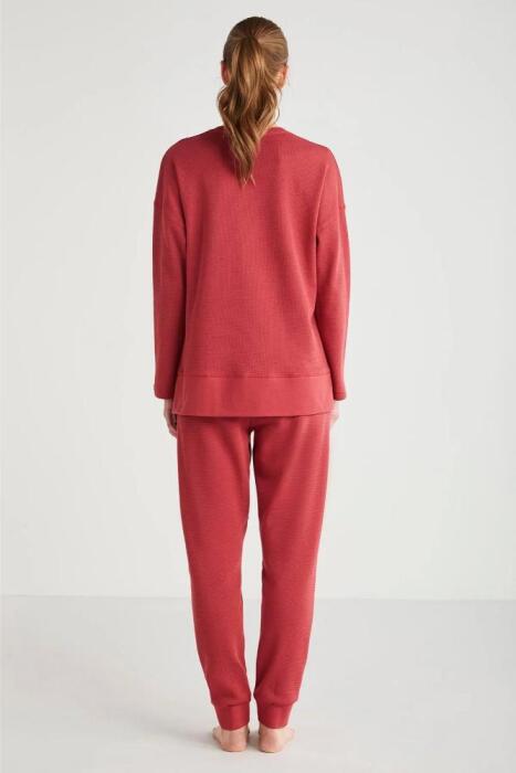 Catherine's 2631 Kadın Pijama Takımı Bordo - 4