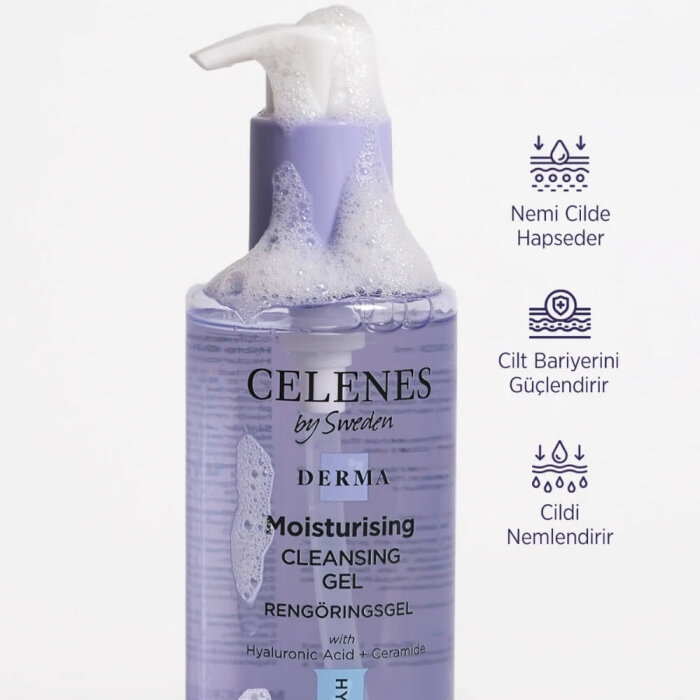 Celenes Derma Nemlendirici Yüz Yıkama Jeli 250 Ml - 3