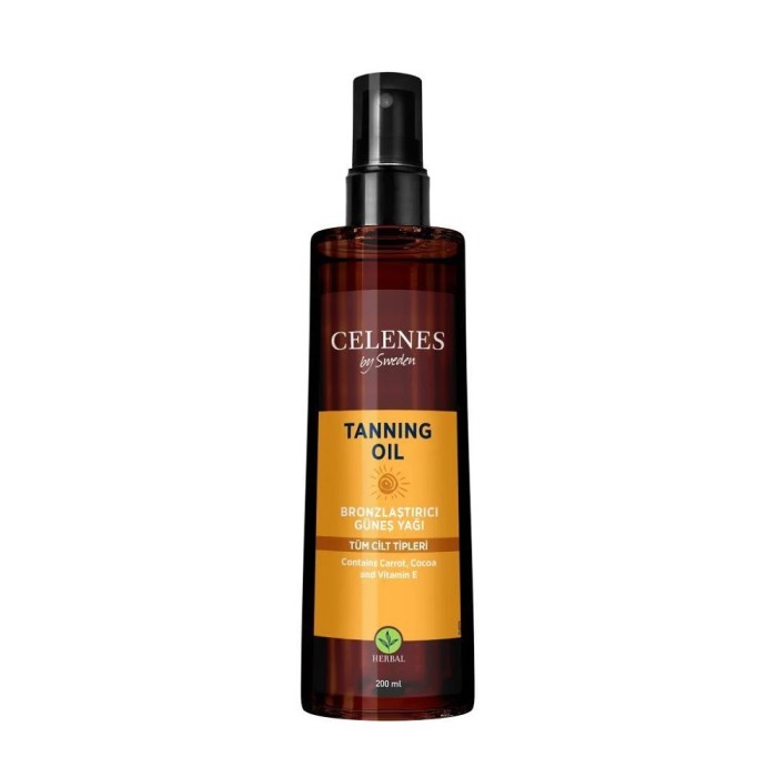 Celenes Herbal Bronzlaştırıcı Güneş Yağı 200 Ml - 1