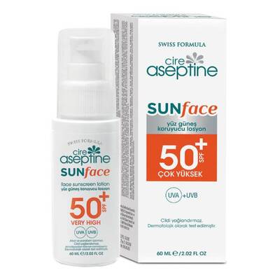 Cire Aseptine Sun Face Spf50+ Yüz Güneş Koruyucu Losyon 60 Ml - 1