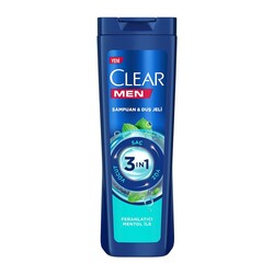 Clear - Clear 3in1 Şampuan&Duş Jeli Mentol 350 Ml