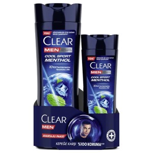 Clear Men Cool Sport Menthol Şampuan 350 Ml + 180 Ml Set - Clear