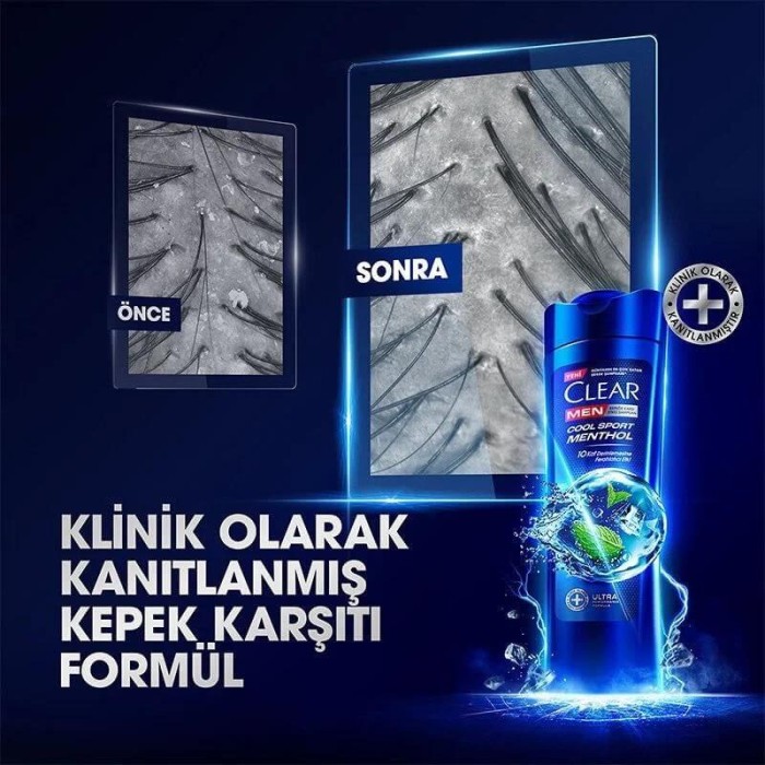 Clear Men Cool Sport Menthol Şampuan 350 Ml + 180 Ml Set - 2