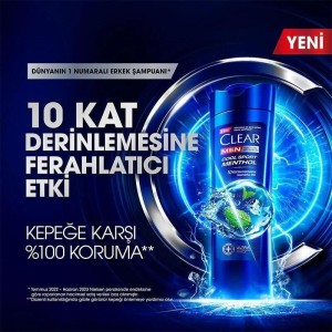 Clear Men Cool Sport Menthol Şampuan 350 Ml + 180 Ml Set - 3