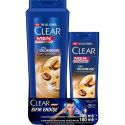 Clear - Clear Men Saç Dökülme Karşıtı Şampuan 485 Ml + Şampuan 180 Ml