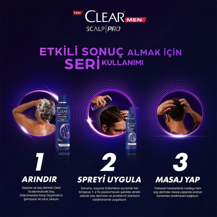 Clear Men Scalp Pro Saç Dökülme Karşıtı Şampuan 300 Ml - 6