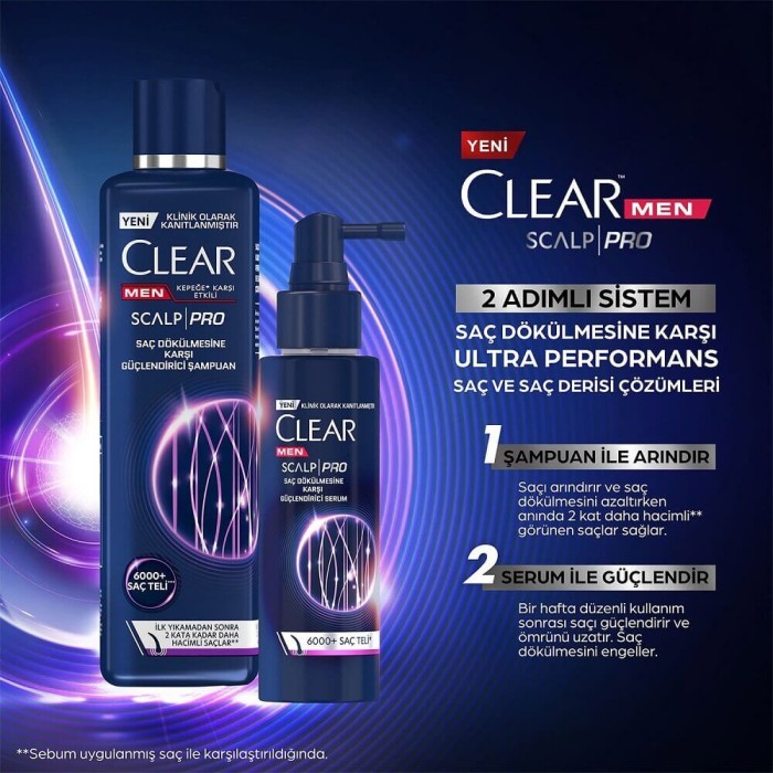 Clear Men Scalp Pro Saç Dökülme Karşıtı Şampuan 300 Ml - 7