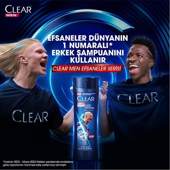 Clear Men Ultra Hydro Boost Erling Haaland Şampuan 350 Ml - 2