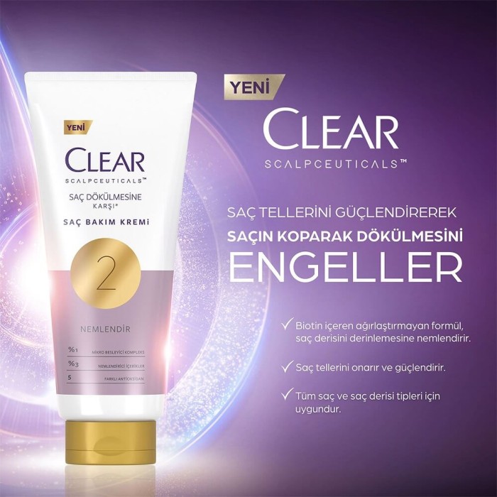 Clear Scalpceuticals Saç Dökülme Karşıtı Bakım Kremi 170 Ml - 2