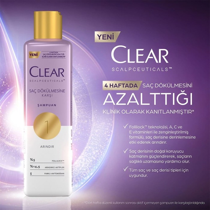 Clear Scalpceuticals Saç Dökülme Karşıtı Şampuan 300 Ml - 2