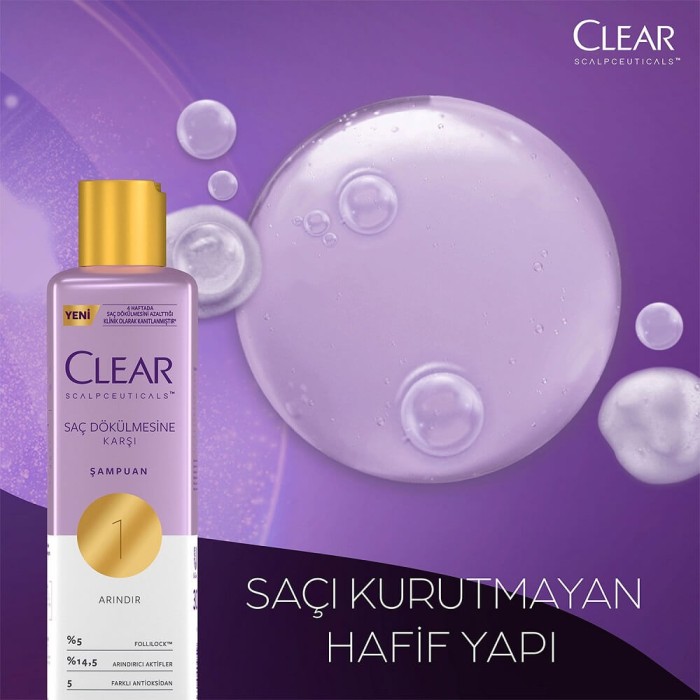 Clear Scalpceuticals Saç Dökülme Karşıtı Şampuan 300 Ml - 4