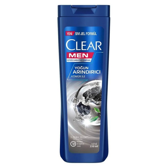 Clear Yoğun Arındırıcı Kömür Erkek Şampuan 350 Ml - 1