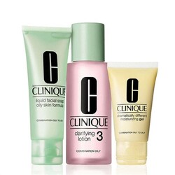 Clinique - Clinique 3 Adımlı Cilt Bakım Seti Cilt Tipi 3 Karma Yağlı
