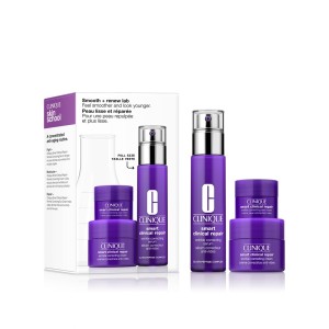 Clinique Skin School Supplies Smooth + Renew Lab Serum Skincare Bakım Seti - Clinique