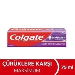 Colgate - Colgate Maksimum Anti-Çürük Diş Macunu 75 Ml