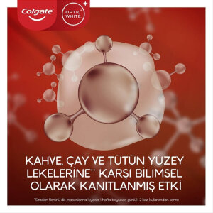 Colgate Optic White Kahve Çay ve Tütün Kullananlar İçin Diş Macunu 75 Ml - 2