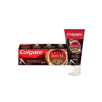 Colgate Optic White Kahve&Çay&Tütün Kullananlar İçin Diş Macunu 50 Ml - 1