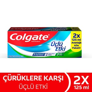 Colgate Üçlü Etki Diş Macunu 125 Ml + 125 Ml 2'li Paket - 2