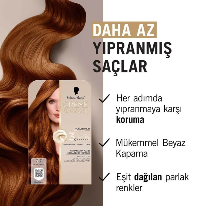 Creme Supreme Full Kit 7-7 Sıcak Bakır - 2