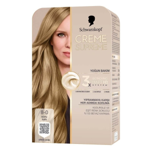 Creme Supreme Full Kit 8-0 Koyu Sarı - Creme Supreme