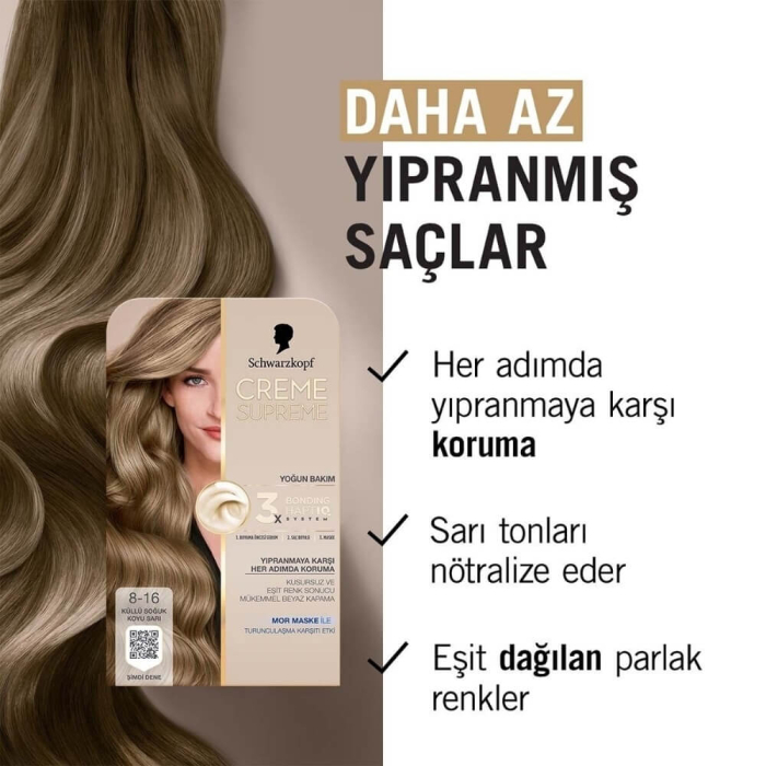 Creme Supreme Full Kit 8-16 Küllü Soğuk Koyu Sarı - 2