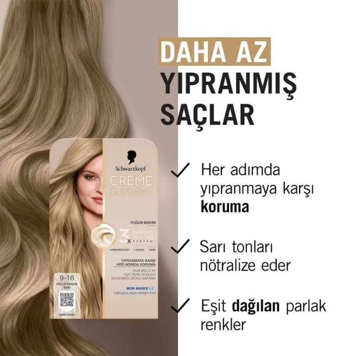 Creme Supreme Full Kit 9-16 Küllü Soğuk Sarı - 2