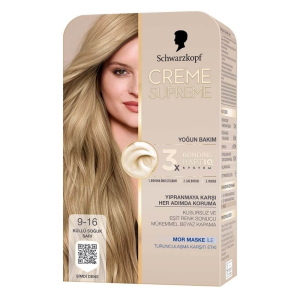 Creme Supreme Full Kit 9-16 Küllü Soğuk Sarı - Creme Supreme