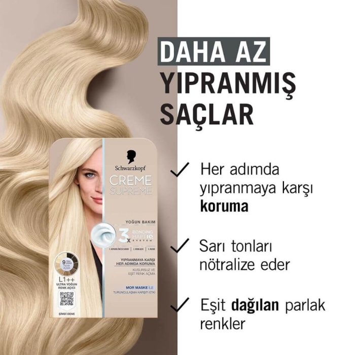 Creme Supreme Full Kit L1++ Ultra Yoğun Renk Açıcı - 2