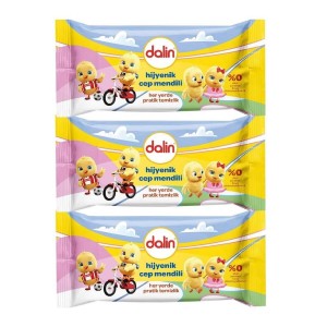 Dalin Islak Hijyenik Cep Mendili 15x3'lü - Dalin