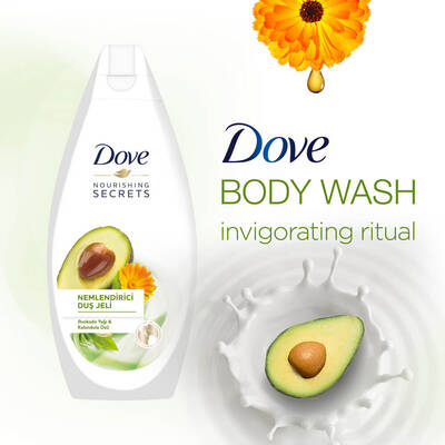 Dove Avokado&Kalendula Özlü Nemlendirici Duş Jeli 500 Ml - 3
