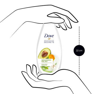 Dove Avokado&Kalendula Özlü Nemlendirici Duş Jeli 500 Ml - 6
