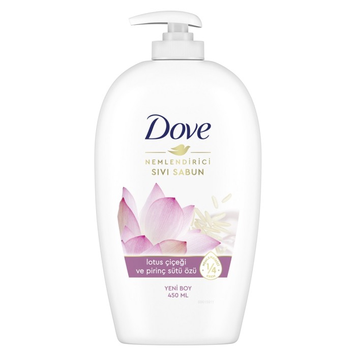 Dove Lotus Çiçeği&Pirinç Özü Sıvı Sabun 450 Ml - 1