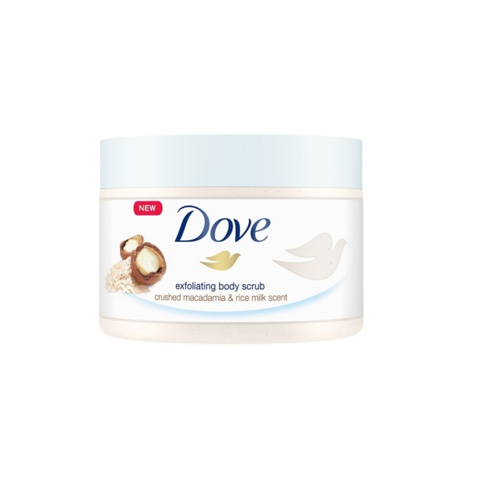 Dove Macademia Ve Pirinç Sütü Vücut Peelingi 225 Ml - 1
