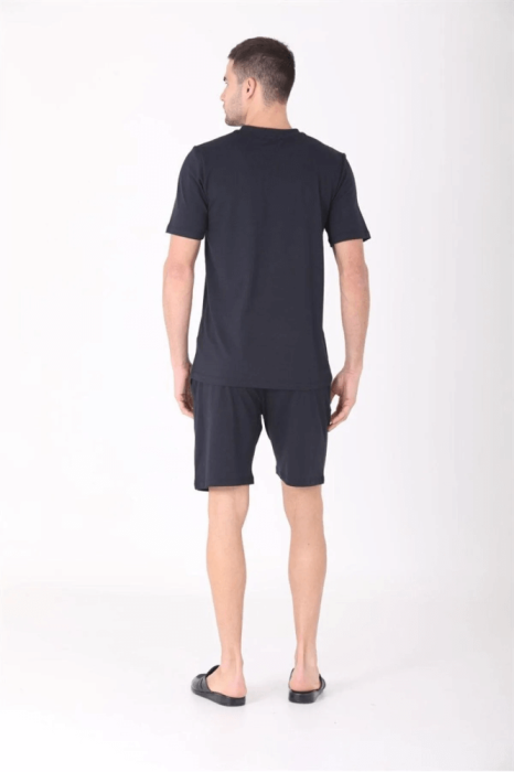 Ds Damat 224016 4'lü Penye Pijama Lacivert - 4