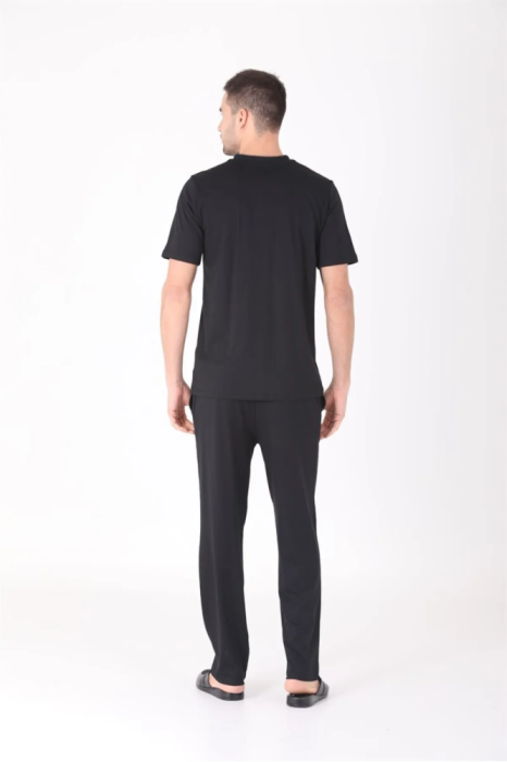 Ds Damat 224016 4'lü Penye Pijama Siyah - 3