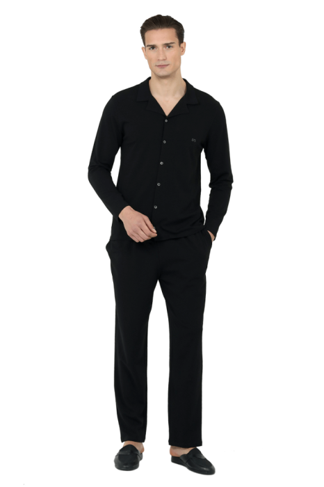 DS Damat 23005 Erkek Pijama Takımı Siyah - 1