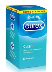Durex Klasik Prezervatif 20'li - Durex