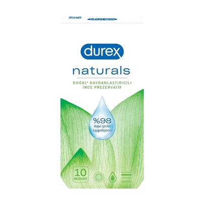 Durex Naturals Prezervatif 10'lu - 1