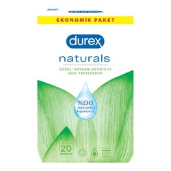 Durex Naturals Prezervatif 20'li - Durex