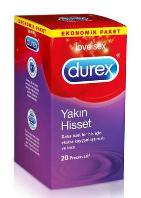 Durex Yakın Hisset Prezervatif 20'li - 1