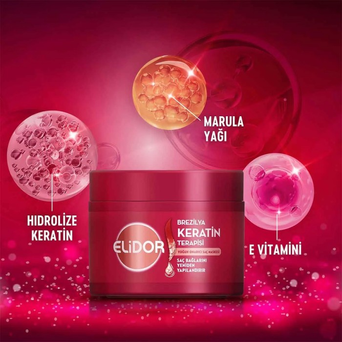 Elidor Brezilya Keratin Terapisi Saç Bakım Maskesi 220 Ml - 4