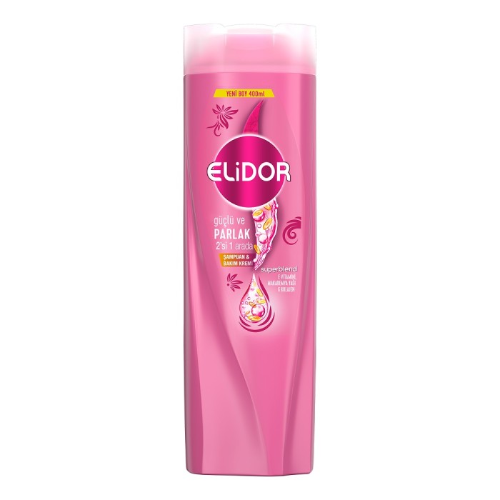 Elidor Güçlü ve Parlak 2in 1 Şampuan 400 Ml - 1